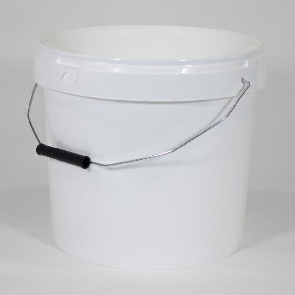 12.7L Round White Bucket