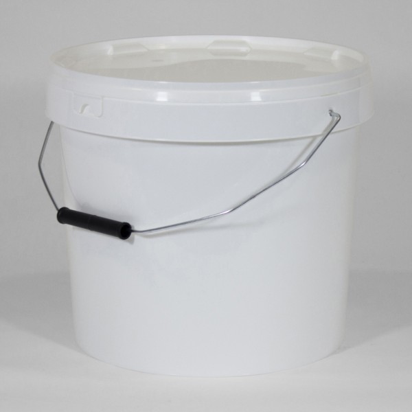 12.7L Round White Bucket
