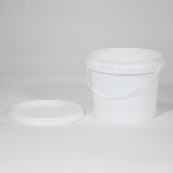 1.18L Round White Bucket