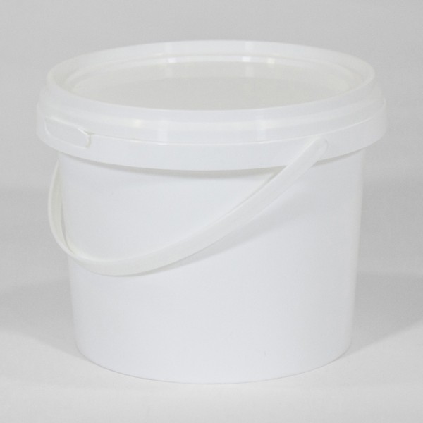 1.18L Round White Bucket