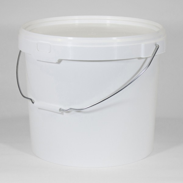 25L Round White Bucket