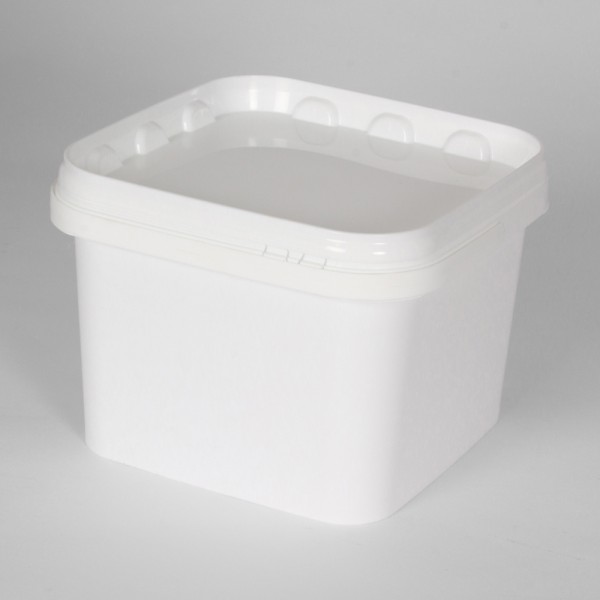 3.5L Square White Bucket