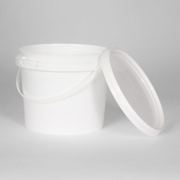 5L White Round Bucket