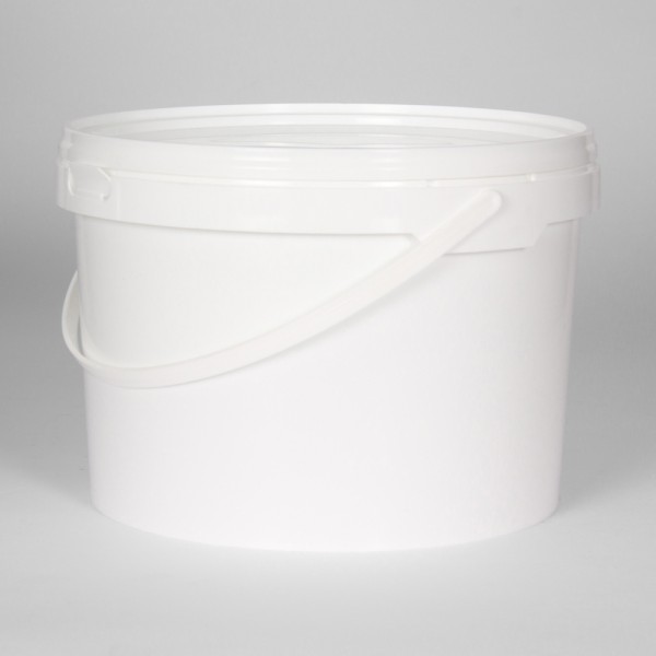 5L White Round Bucket