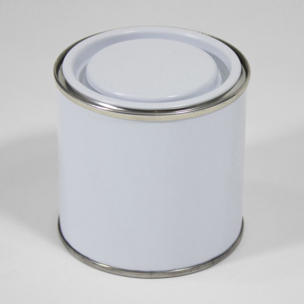 250ML White Lever Lid Tin