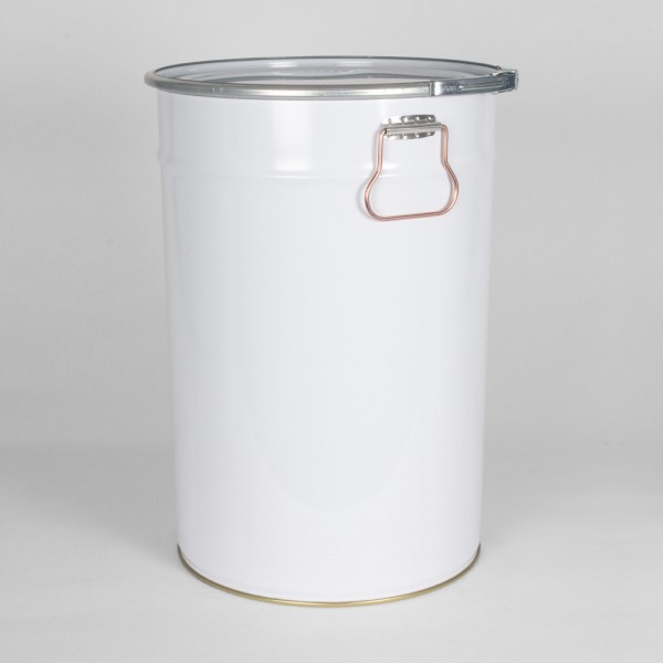 30L White Pail W/Plain Interior