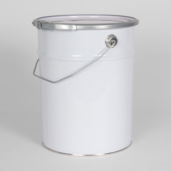 5L White Pail W/Plain Interior