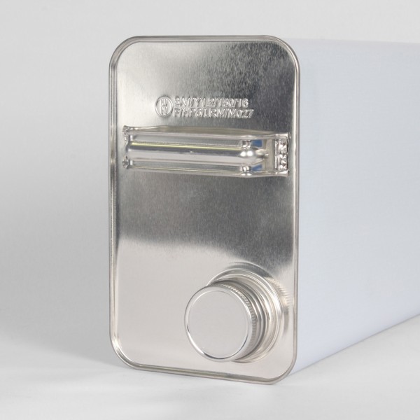 5L White Oblong Can W/38MM Neck