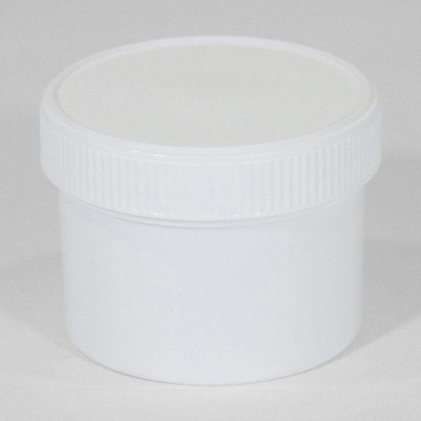 150ML White Polyjar W/ Screw Cap