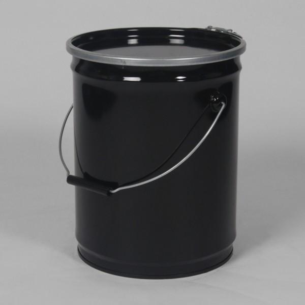 10" X 13" (14.5L) Black Open Top Keg W/Lacquered Interior